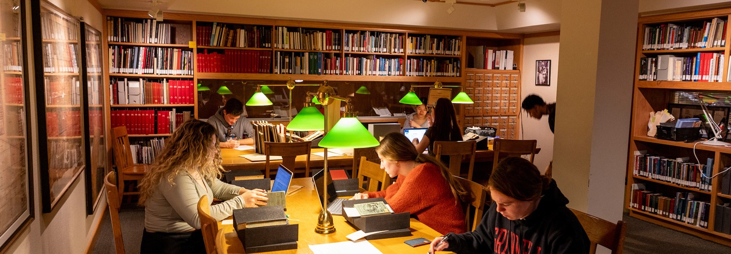 students study together in a small room