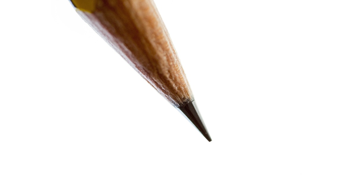 Pencil tip sharpened