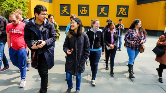 Students visit China