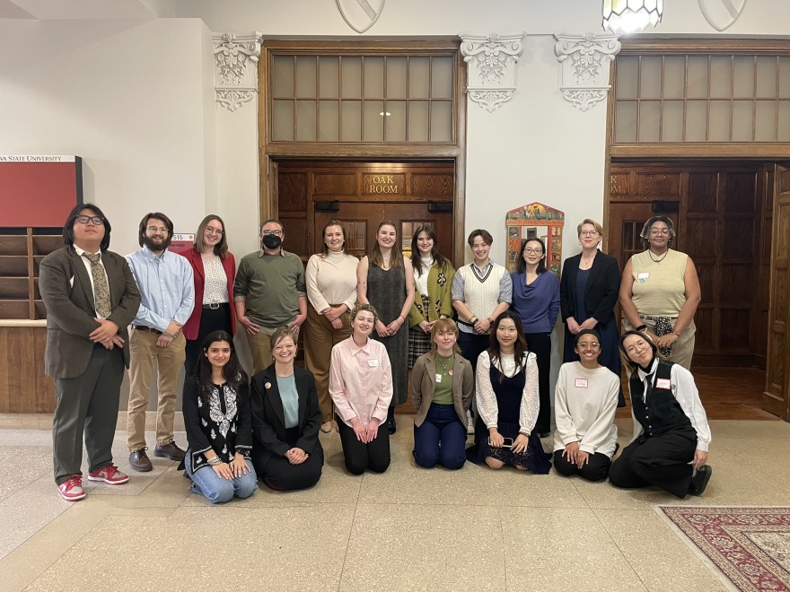 15 Grinnell College students presented papers at the 2024 Iowa State University Women’s and Gender Studies Conference