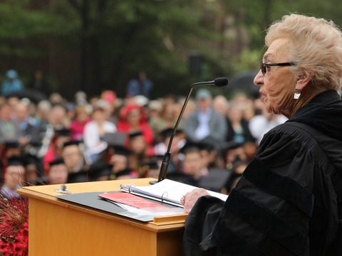 Celina Karp Biniaz at 2018 Commencement 