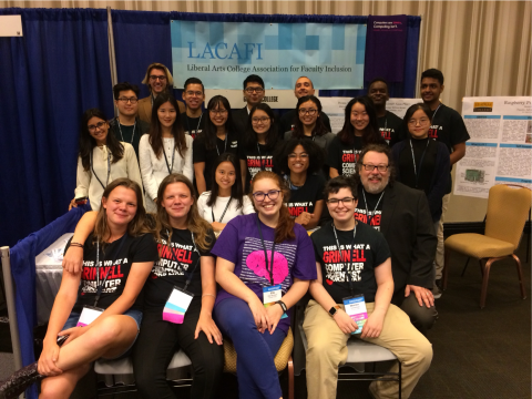 Group Picture of the students attending Tapia Conference in 2017